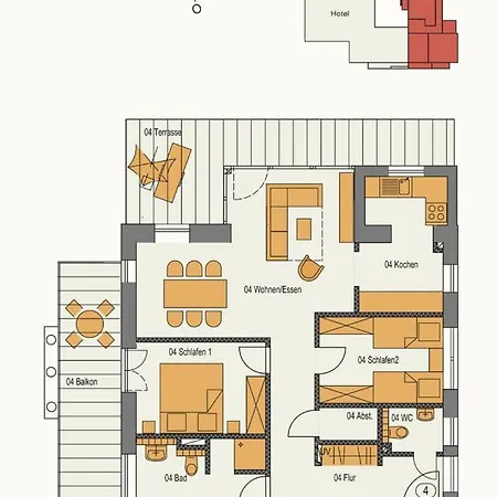 Rodehuus 4 Apartment Borkum
